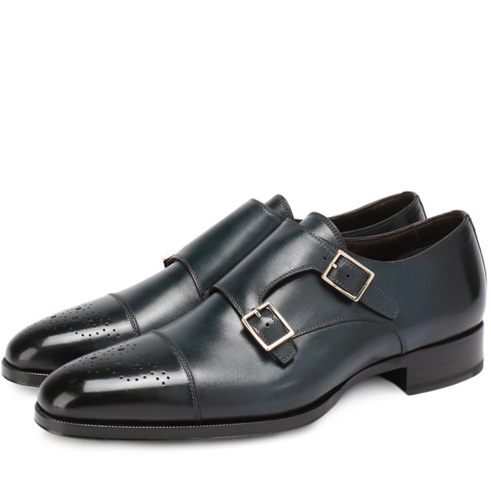 TOM FORD Austin Double Monk Strap Shoes